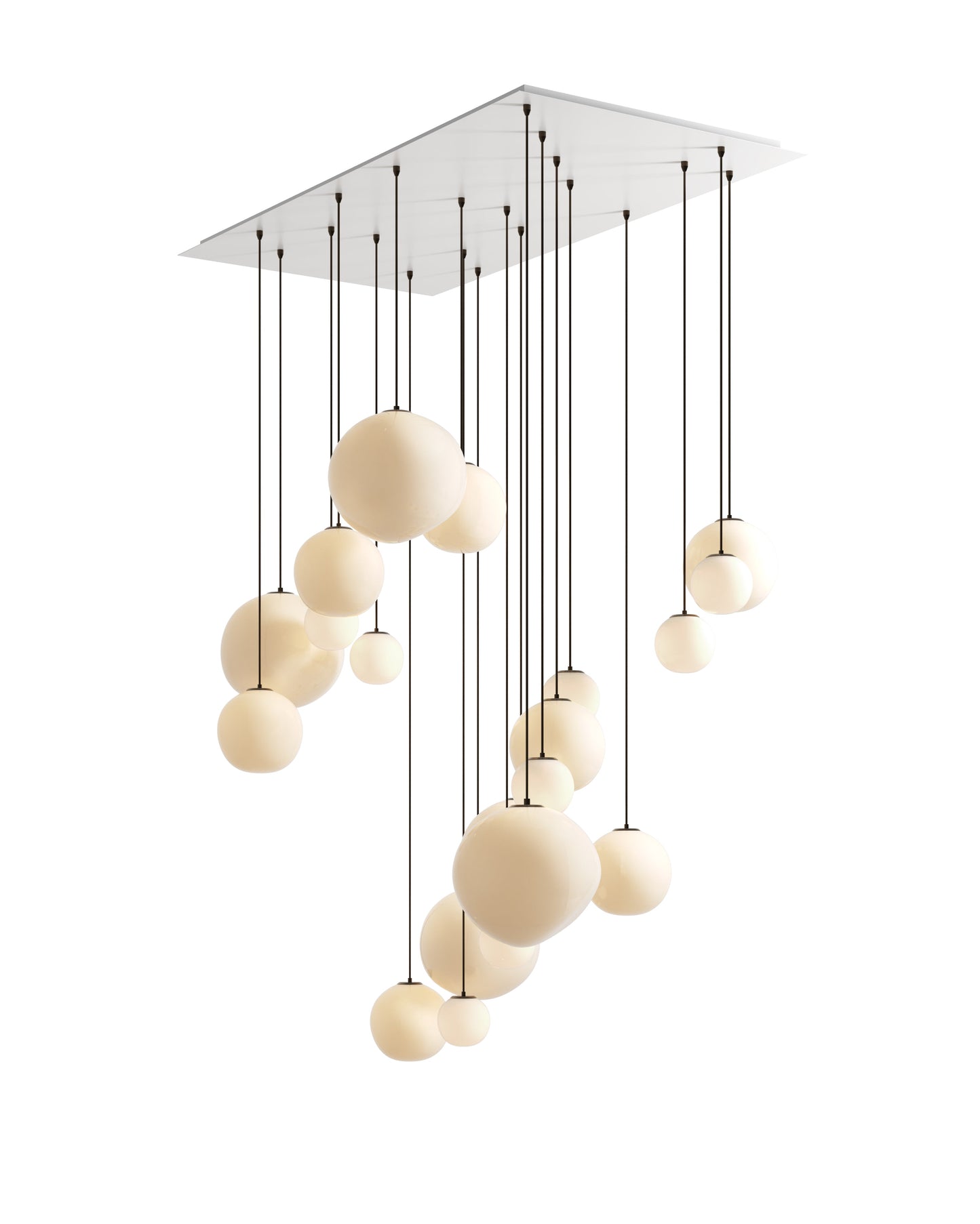 Lacuna 20-Light Canopy Installation | Unique Handcrafted Glass 2