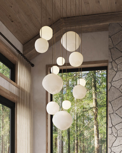 Lacuna Unique Pendant Light | 12-Light Canopy Ceiling Fixture, Modern Design 1