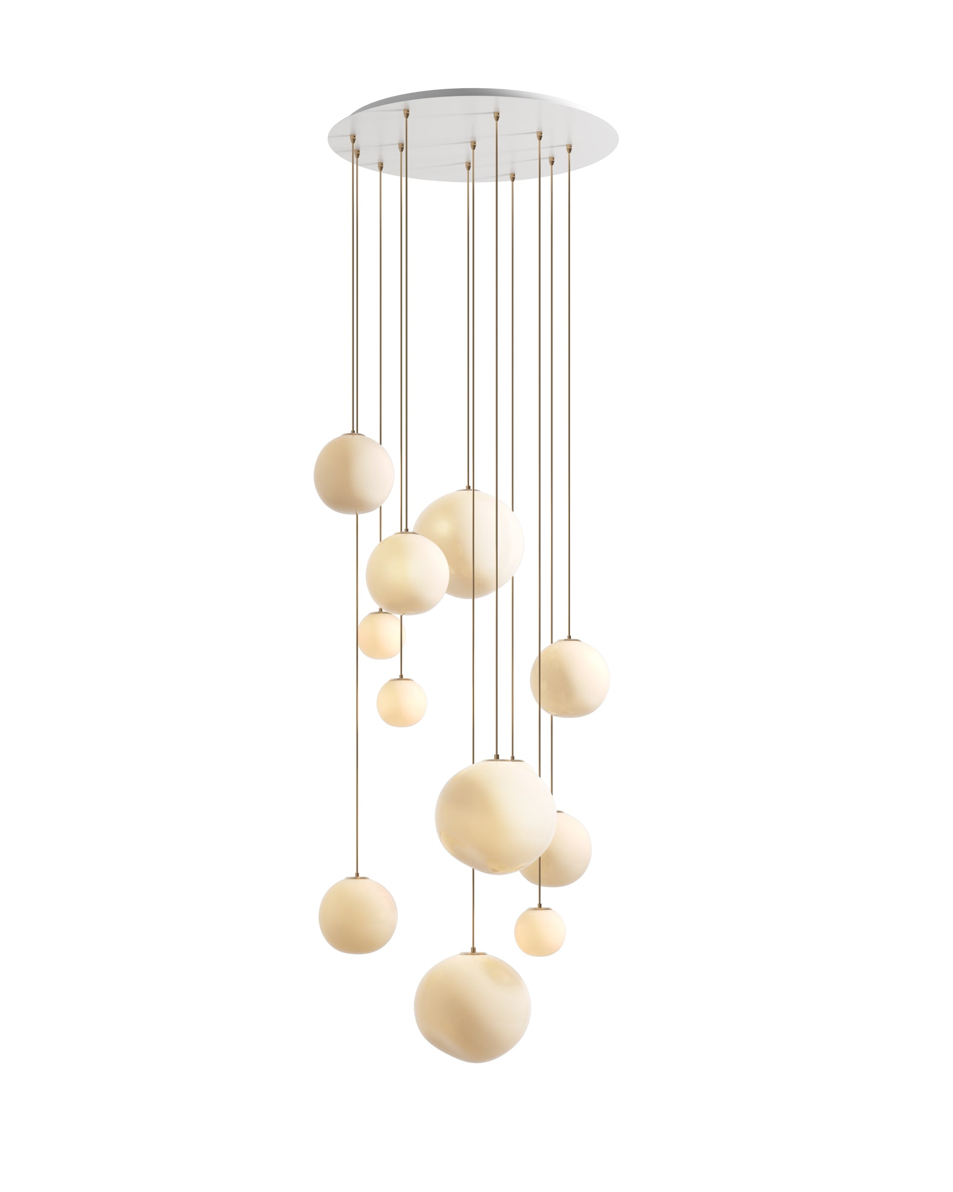 Lacuna Unique Pendant Light | 12-Light Canopy Ceiling Fixture, Modern Design 2