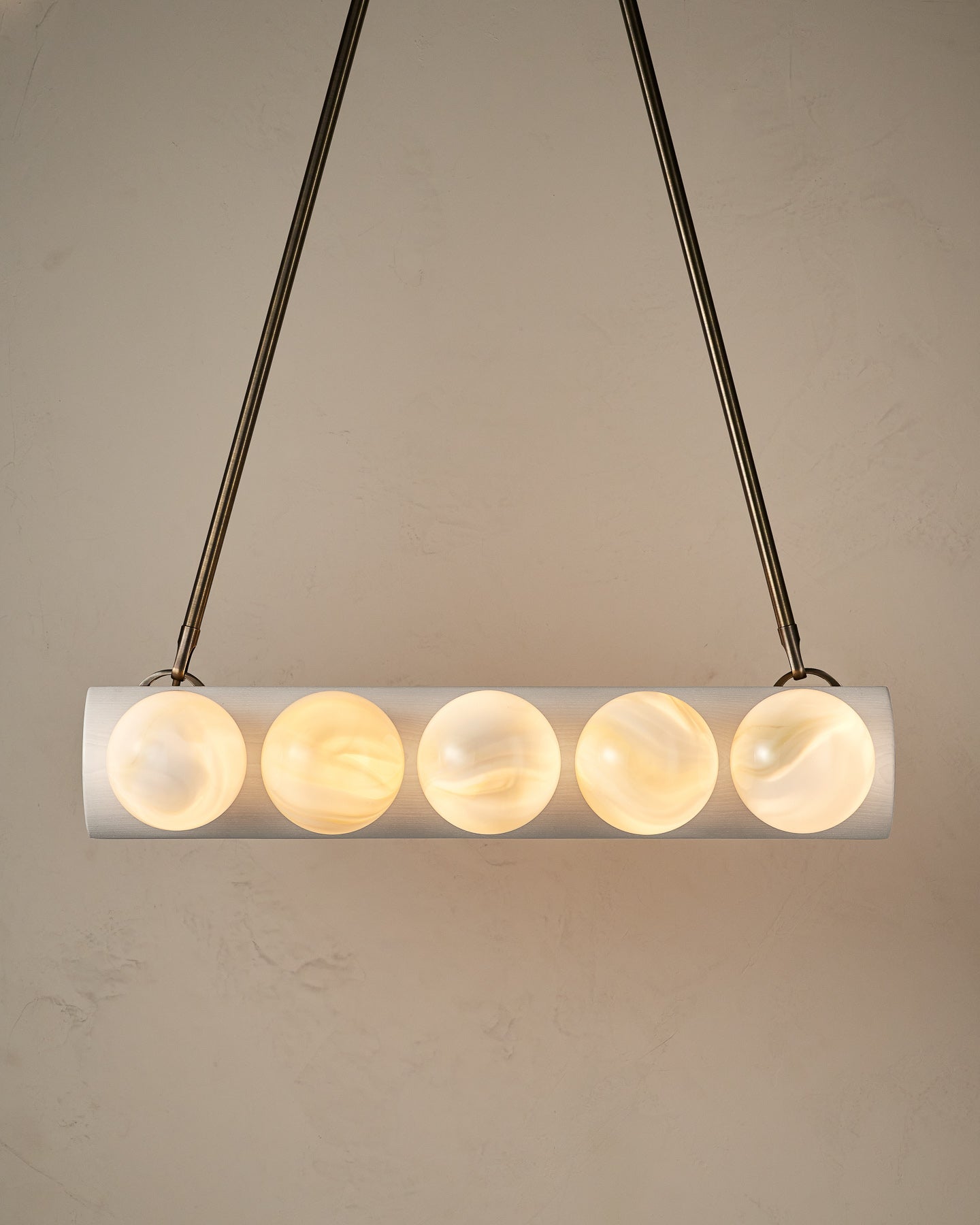Nina 10-Light Chandelier | Handcrafted Glass and Wood Design 15