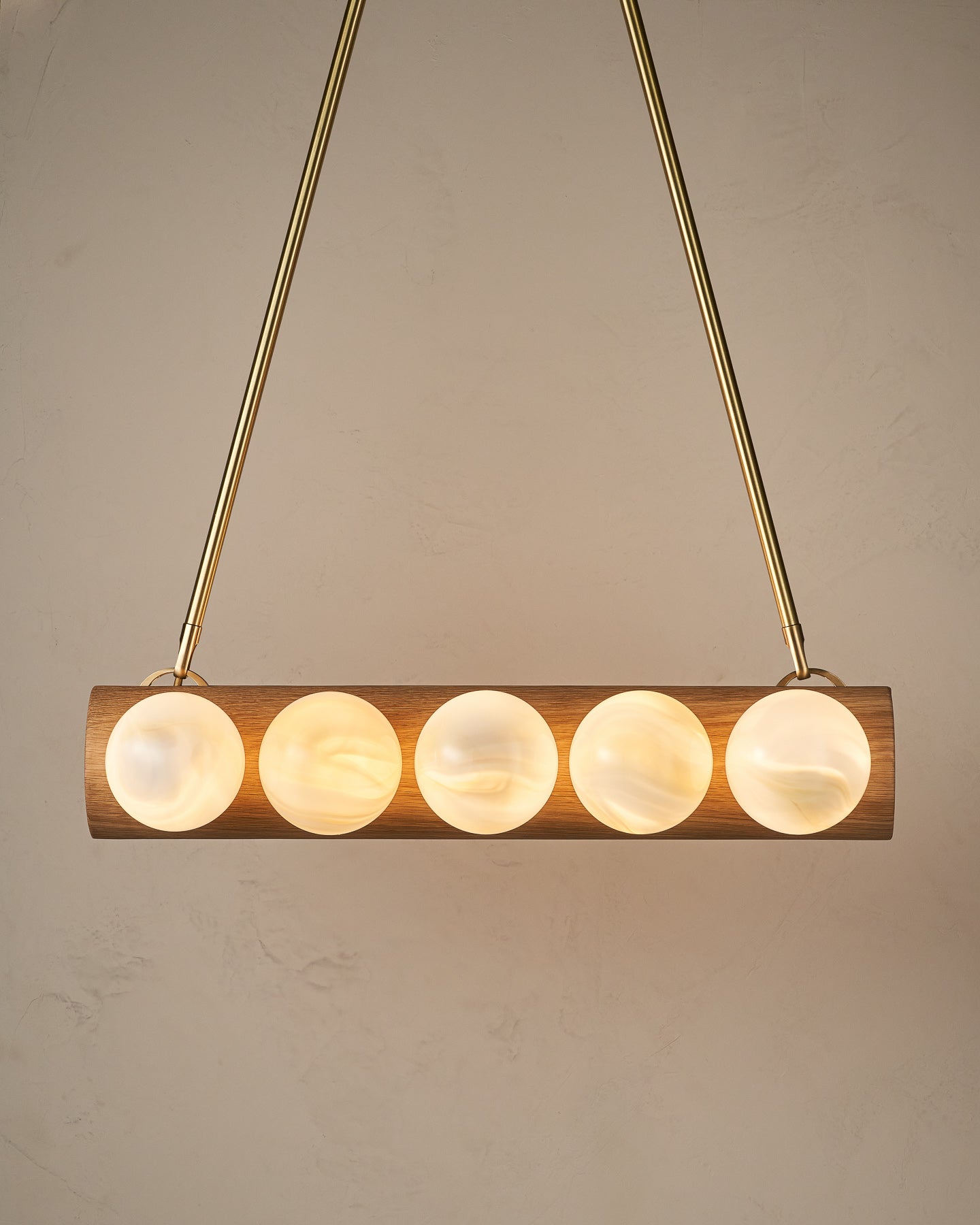 Nina 10-Light Chandelier | Handcrafted Glass and Wood Design 16