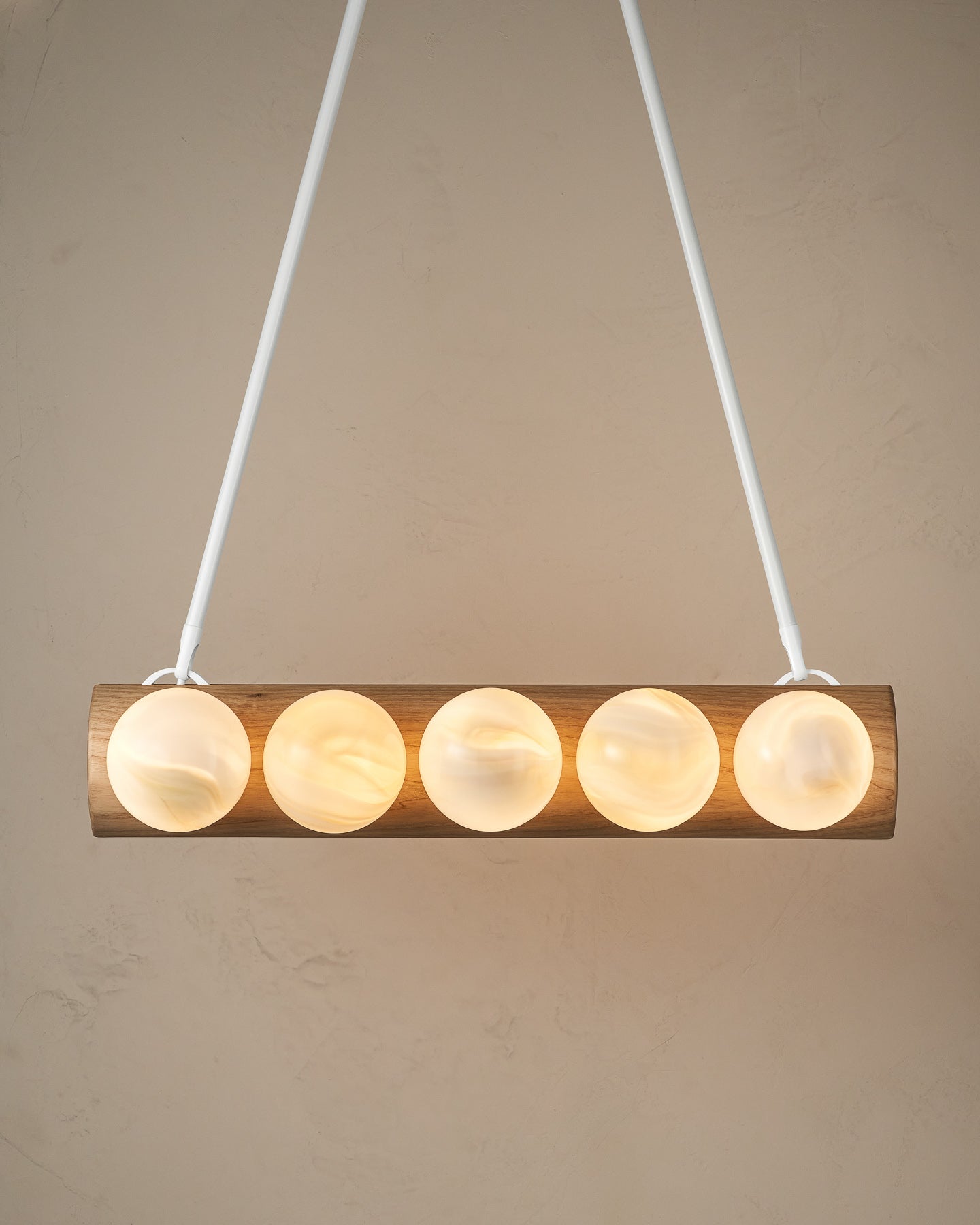 Nina 10-Light Chandelier | Handcrafted Glass and Wood Design 18