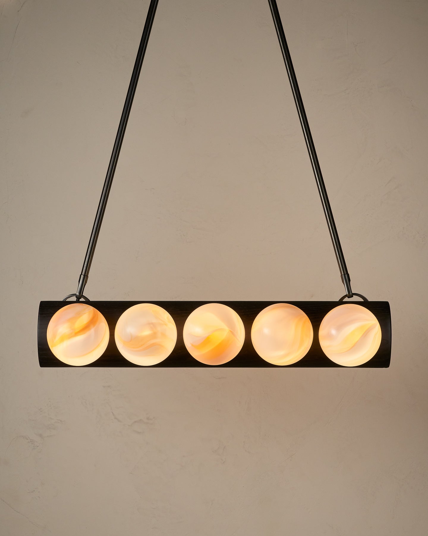 Nina 10-Light Chandelier | Handcrafted Glass and Wood Design 19