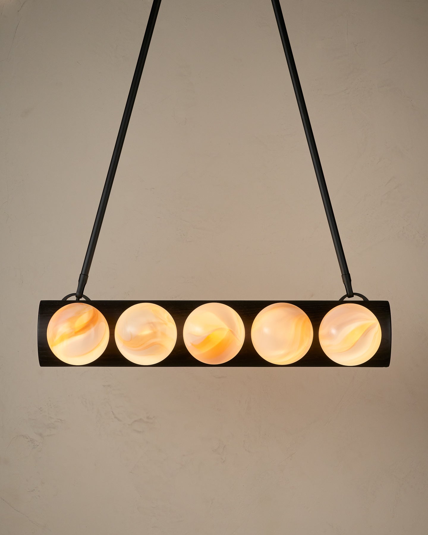 Nina 10-Light Chandelier | Handcrafted Glass and Wood Design 20