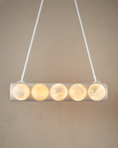 Nina 10-Light Chandelier | Handcrafted Glass and Wood Design 22