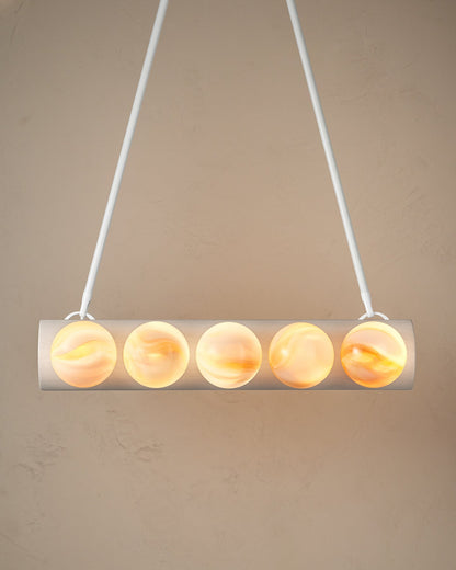 Nina 10-Light Chandelier | Handcrafted Glass and Wood Design 25