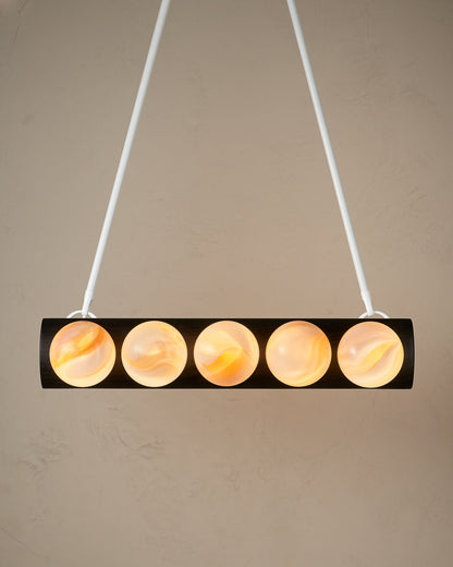 Nina 10-Light Chandelier | Handcrafted Glass and Wood Design 32
