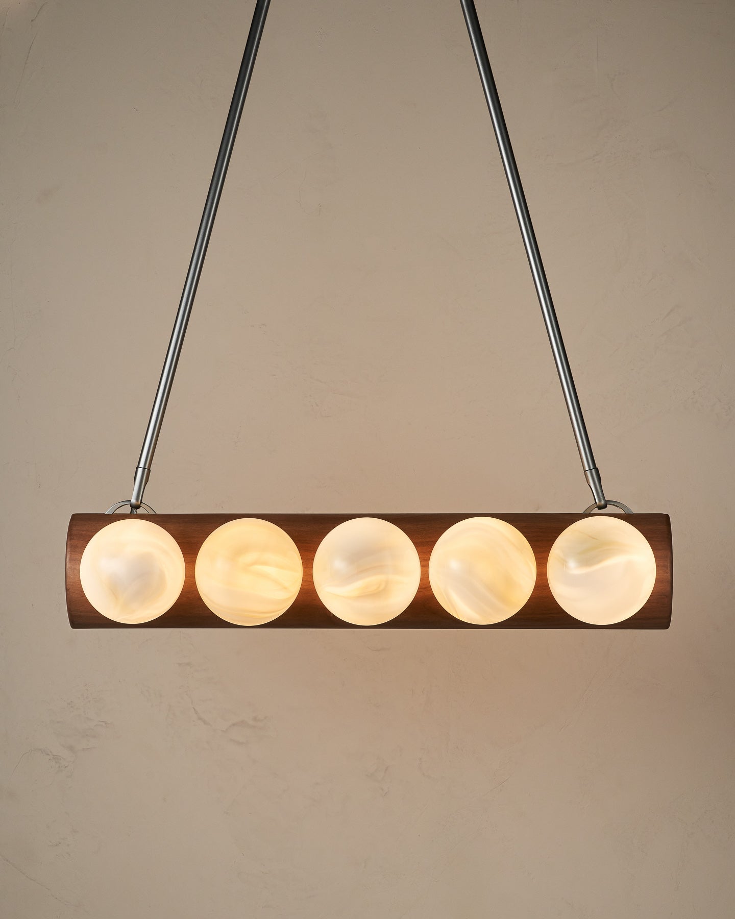 Nina 10-Light Chandelier | Handcrafted Glass and Wood Design 33