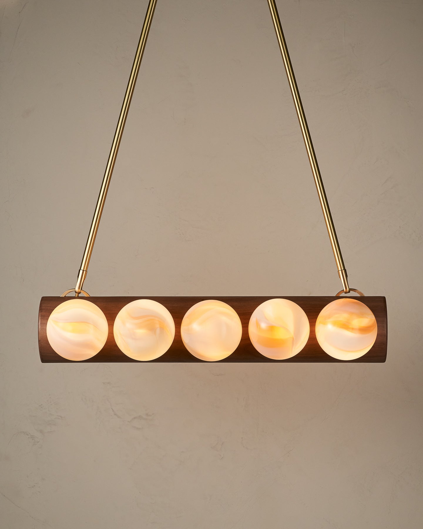 Nina 10-Light Chandelier | Handcrafted Glass and Wood Design 34
