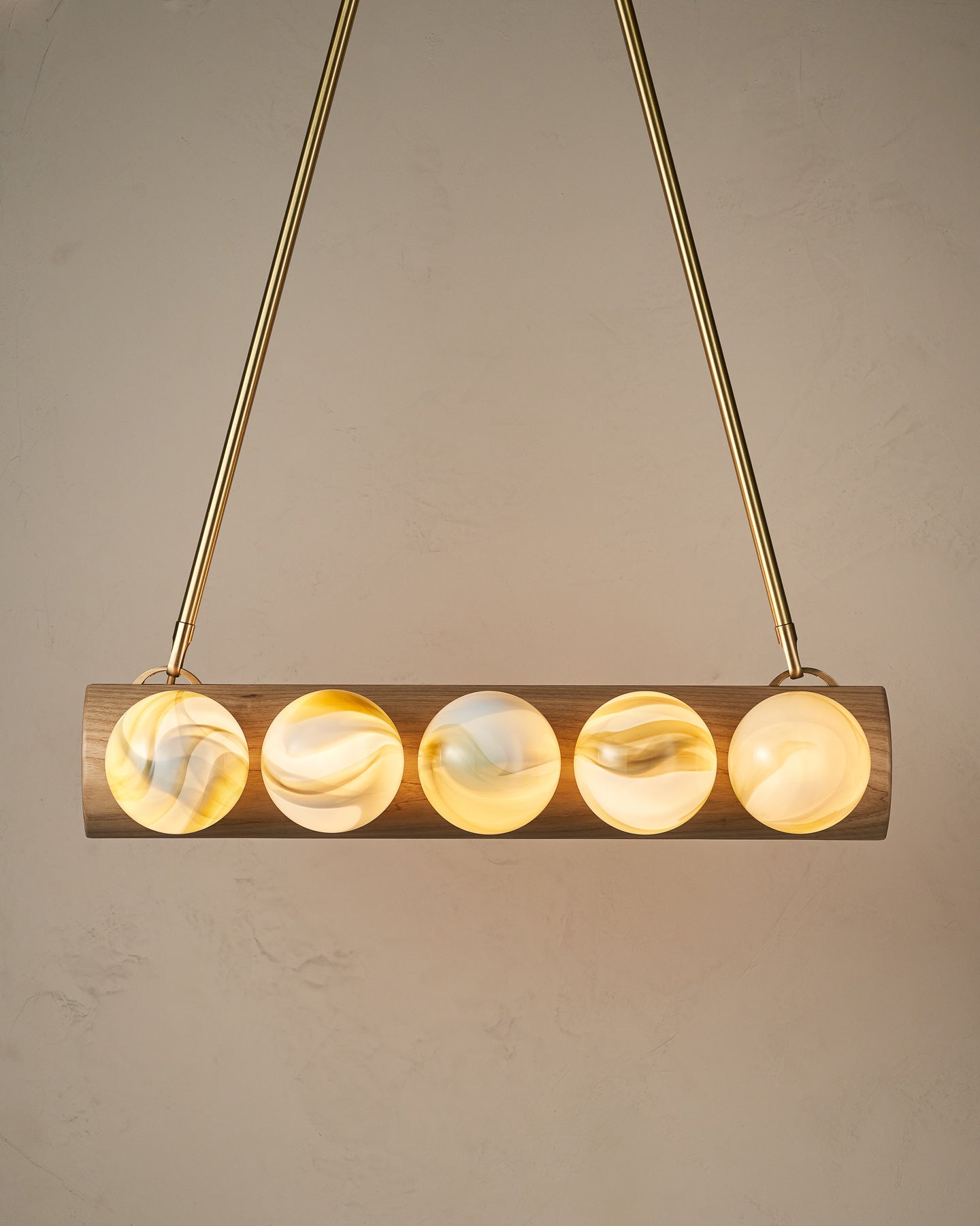Nina 10-Light Chandelier | Handcrafted Glass and Wood Design 36