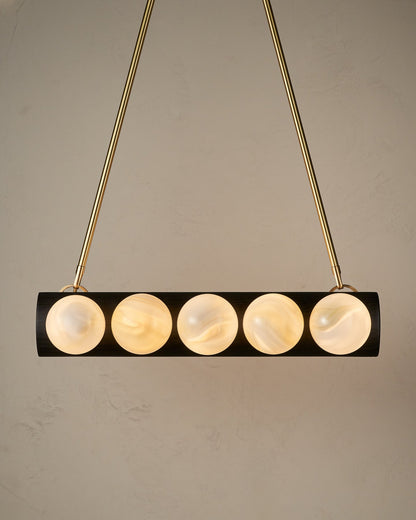Nina 10-Light Chandelier | Handcrafted Glass and Wood Design 38
