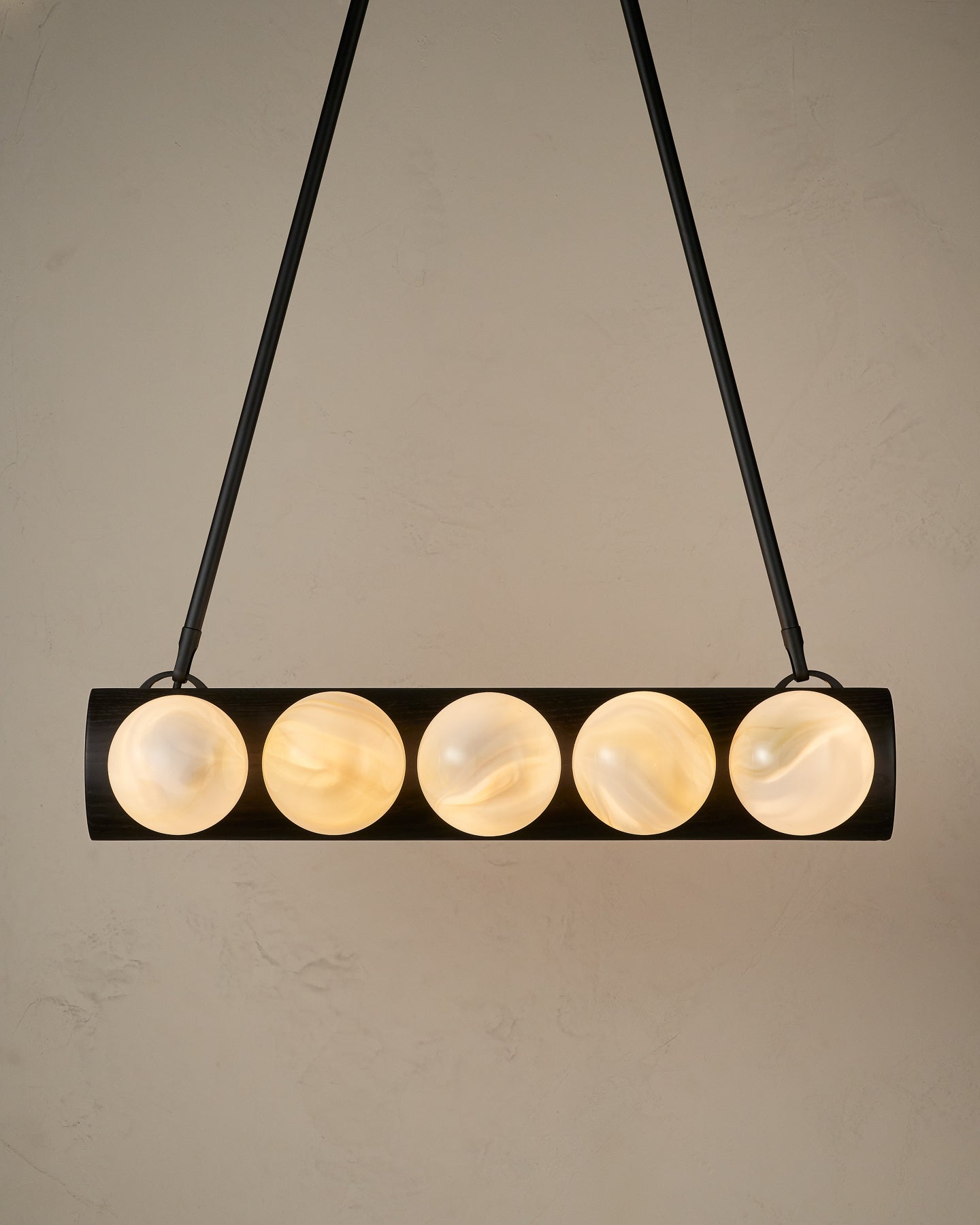 Nina 10-Light Chandelier | Handcrafted Glass and Wood Design 40