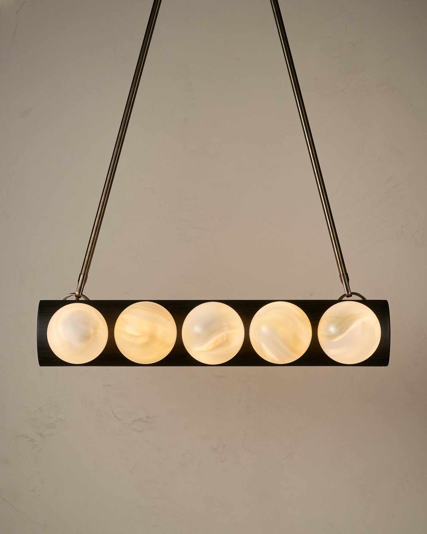 Nina 10-Light Chandelier | Handcrafted Glass and Wood Design 41