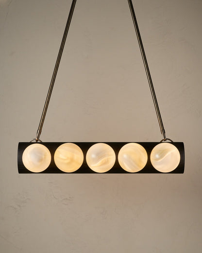 Nina 10-Light Chandelier | Handcrafted Glass and Wood Design 41