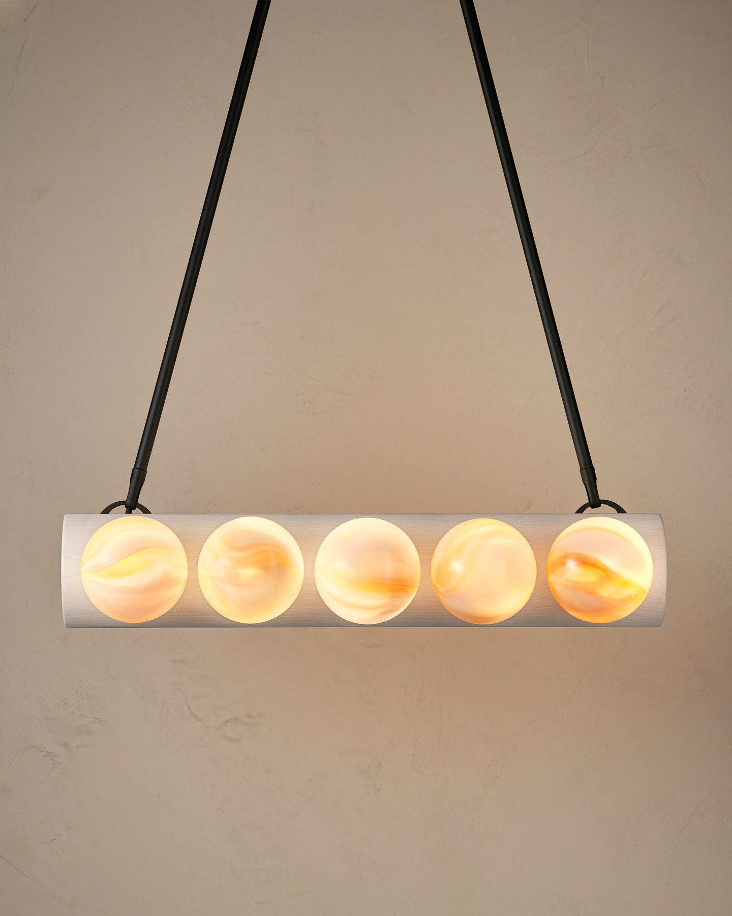 Nina 10-Light Chandelier | Handcrafted Glass and Wood Design 46