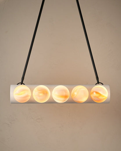 Nina 10-Light Chandelier | Handcrafted Glass and Wood Design 46