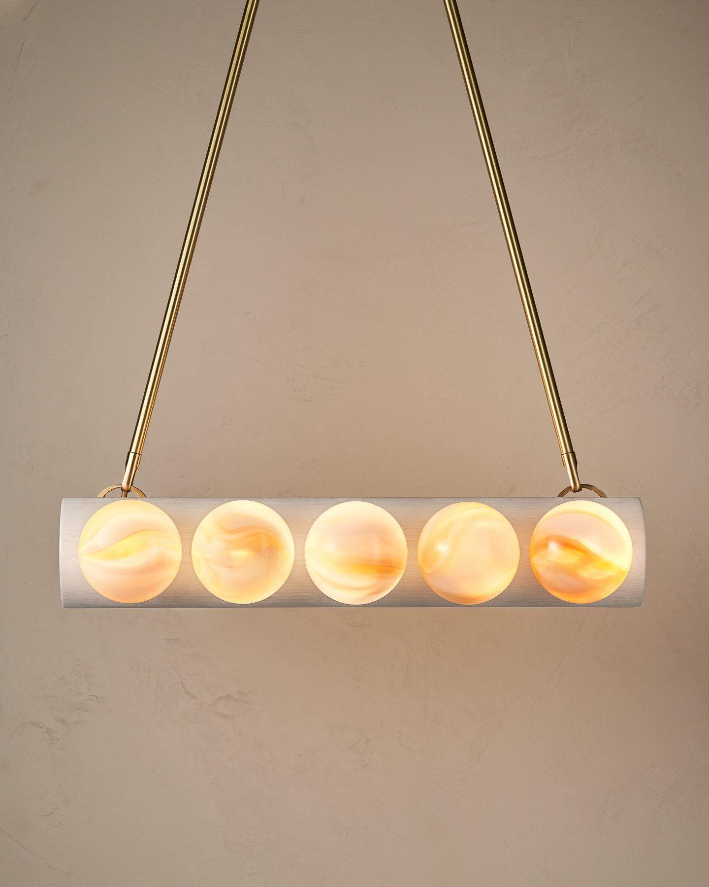 Nina 10-Light Chandelier | Handcrafted Glass and Wood Design 48