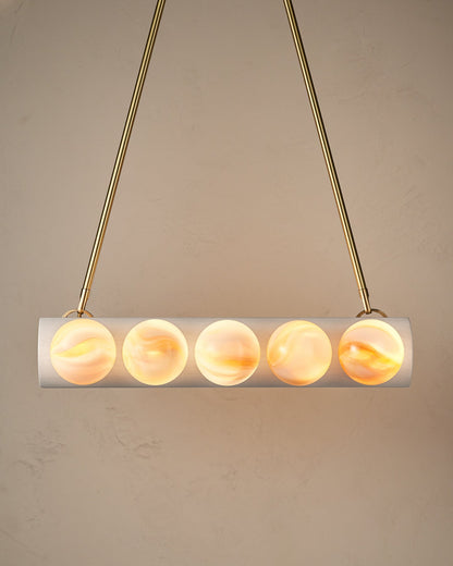 Nina 10-Light Chandelier | Handcrafted Glass and Wood Design 48