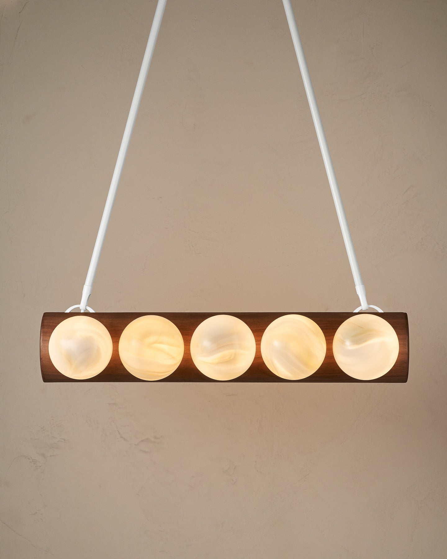 Nina 10-Light Chandelier | Handcrafted Glass and Wood Design 49