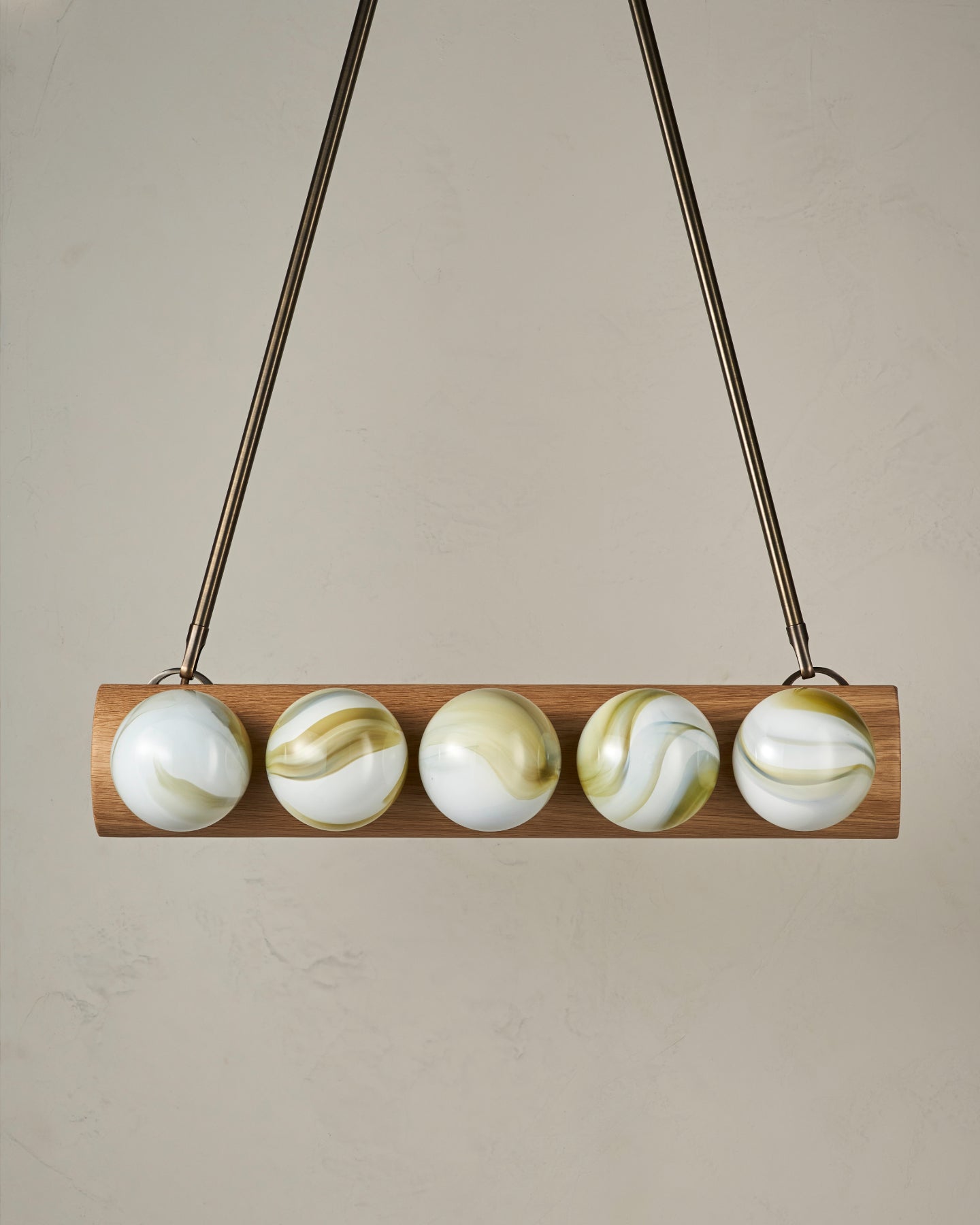 Nina 10-Light Chandelier | Handcrafted Glass and Wood Design 5