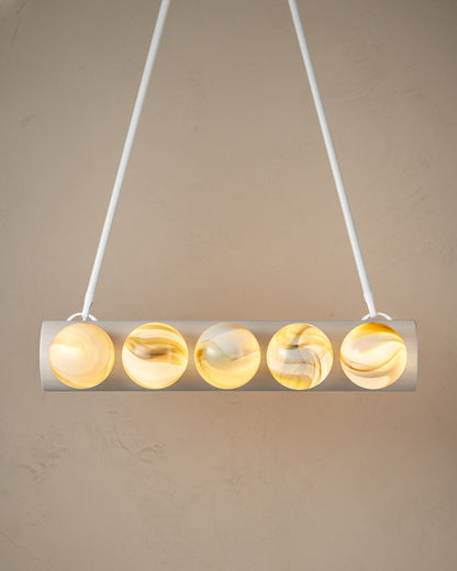 Nina 10-Light Chandelier | Handcrafted Glass and Wood Design 50