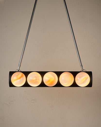 Nina 10-Light Chandelier | Handcrafted Glass and Wood Design 51