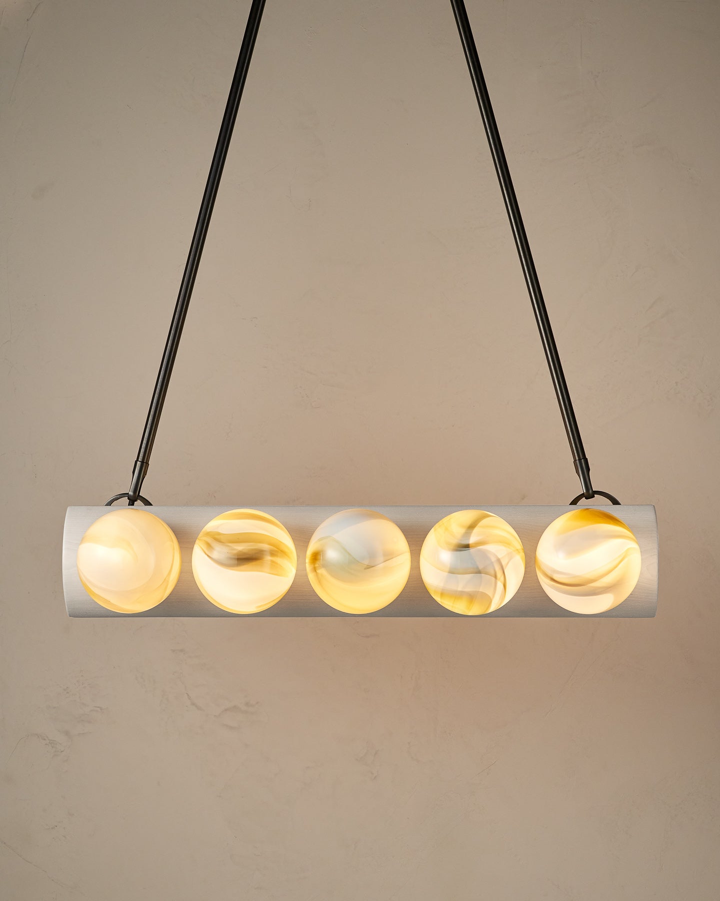 Nina 10-Light Chandelier | Handcrafted Glass and Wood Design 52
