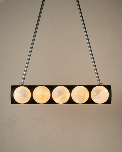 Nina 10-Light Chandelier | Handcrafted Glass and Wood Design 53
