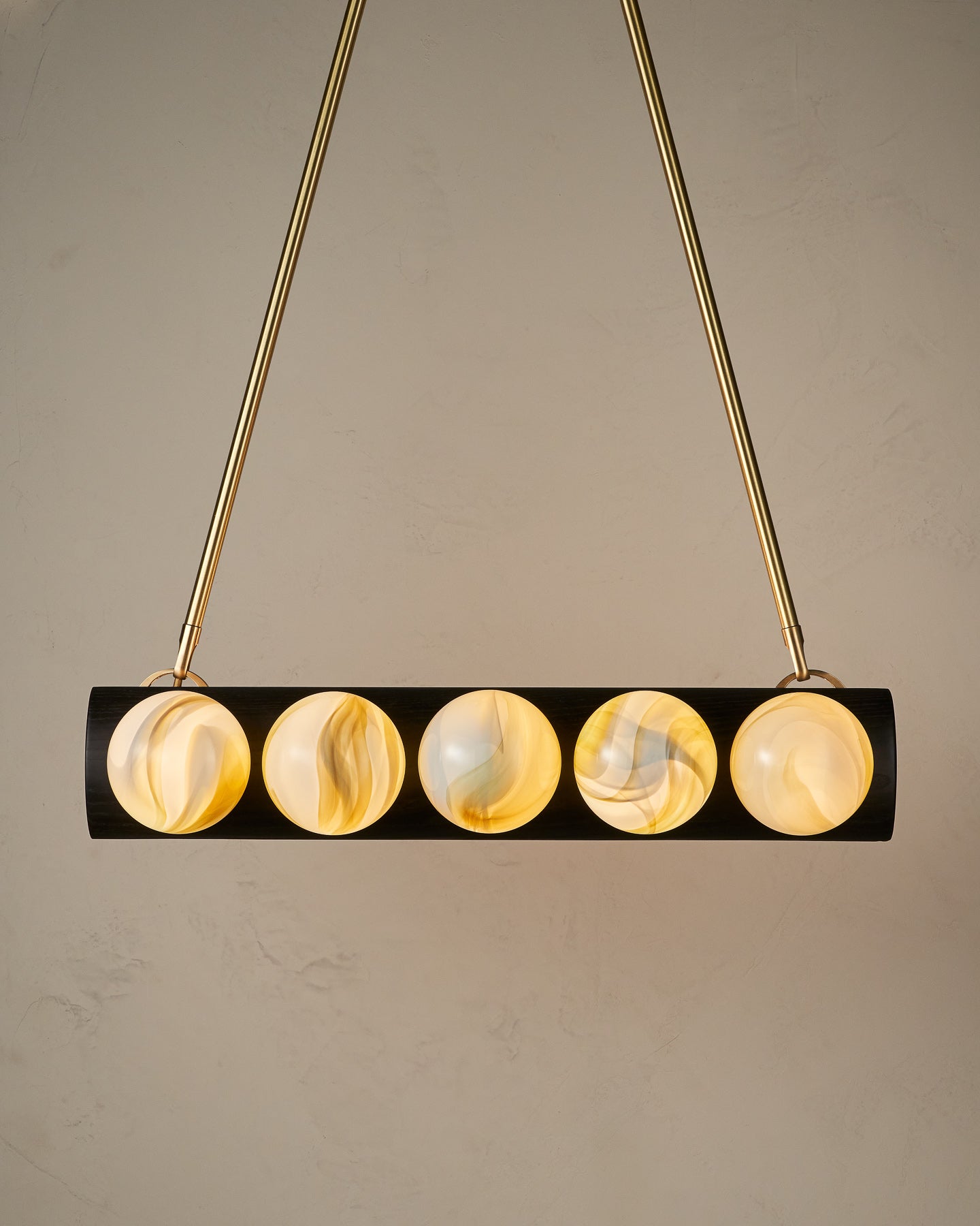 Nina 10-Light Chandelier | Handcrafted Glass and Wood Design 54