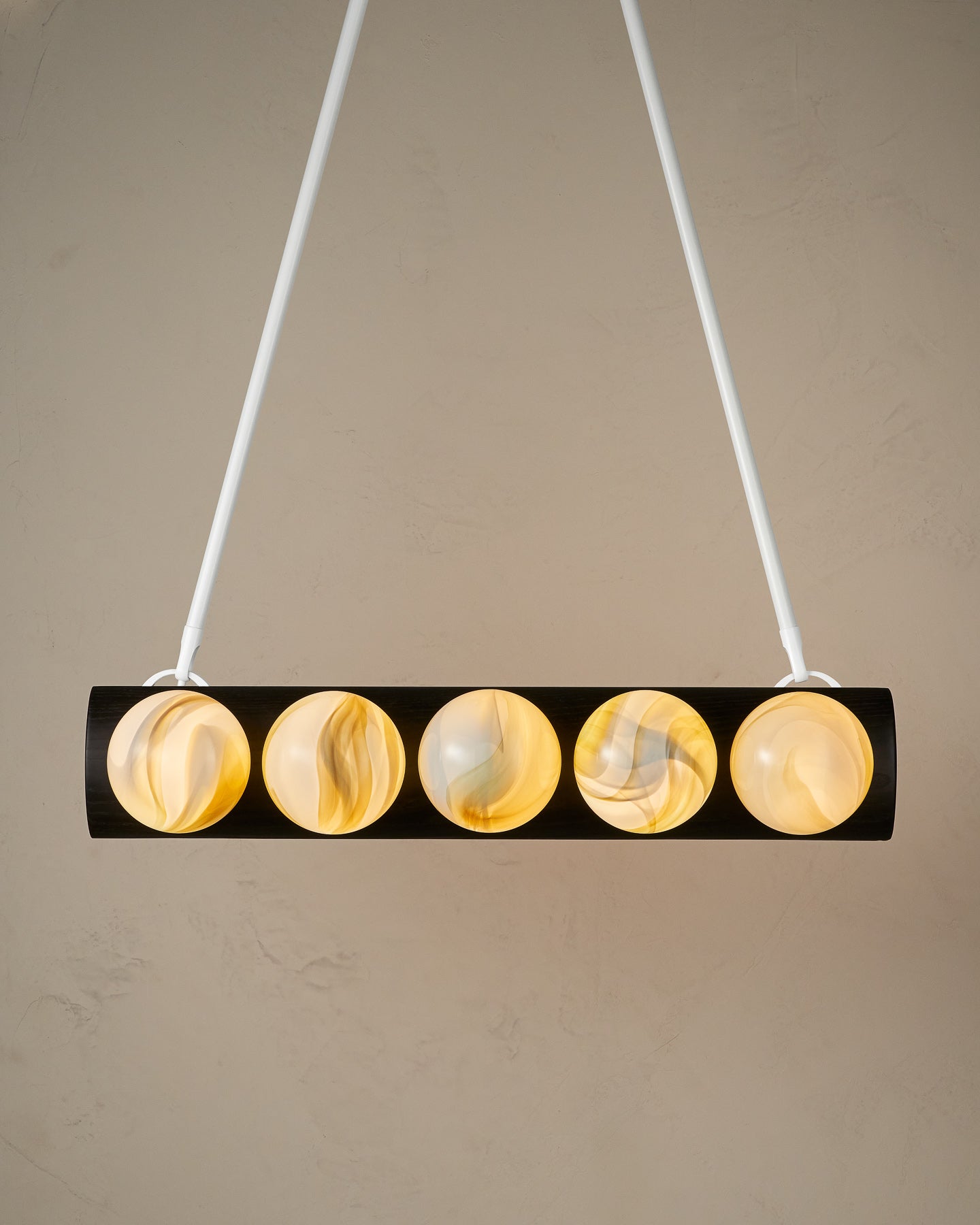 Nina 10-Light Chandelier | Handcrafted Glass and Wood Design 55