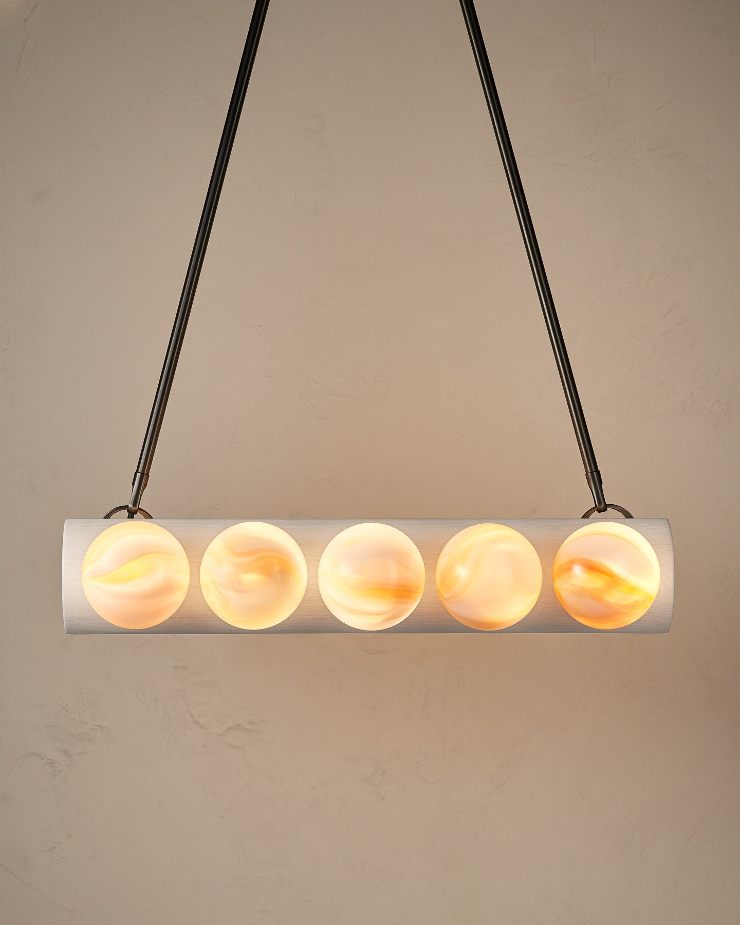 Nina 10-Light Chandelier | Handcrafted Glass and Wood Design 56