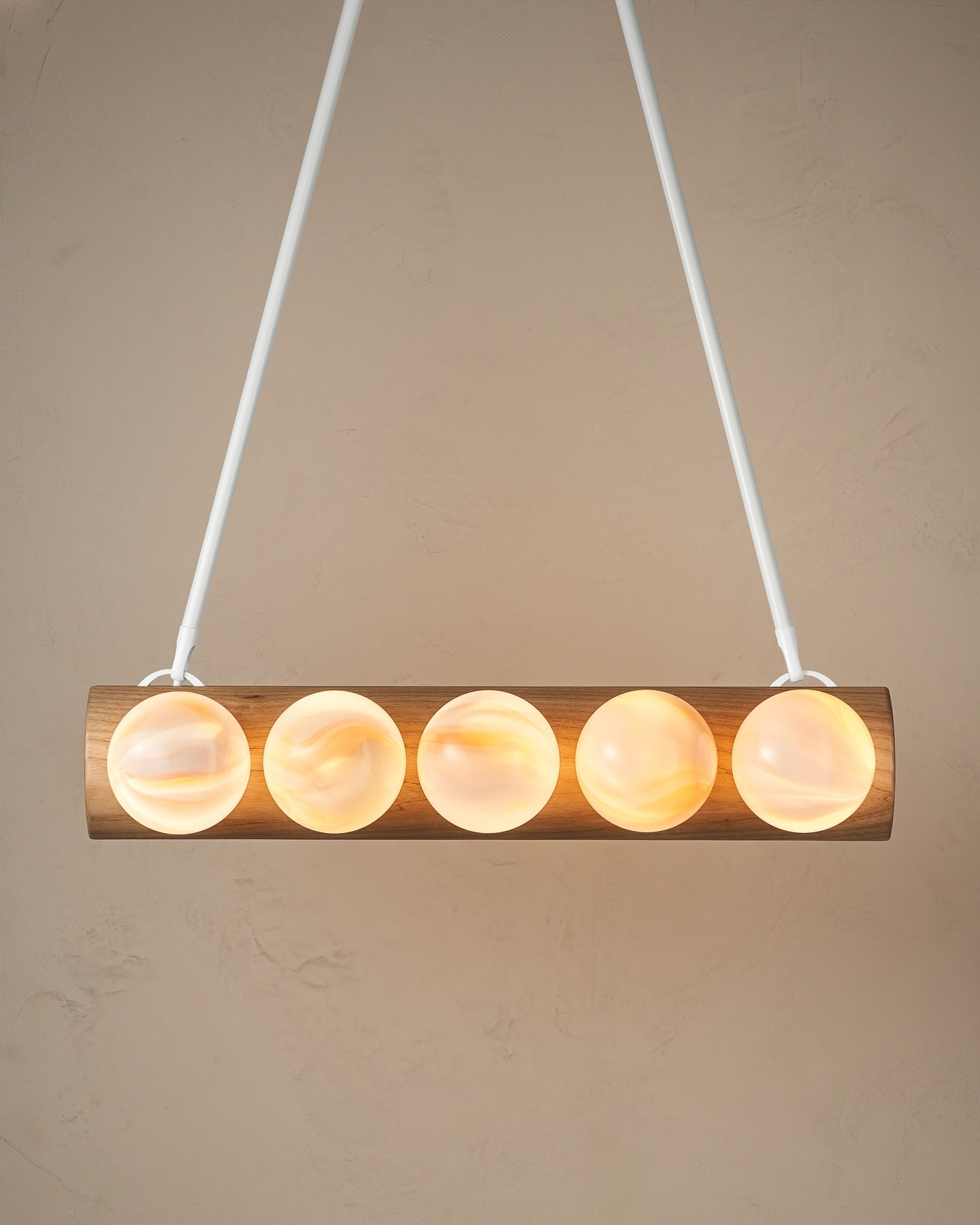 Nina 10-Light Chandelier | Handcrafted Glass and Wood Design 58