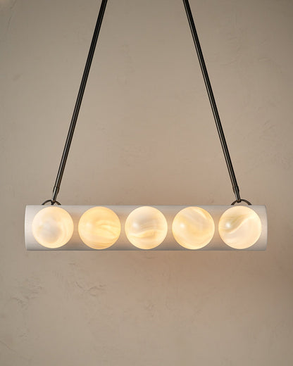 Nina 10-Light Chandelier | Handcrafted Glass and Wood Design 61