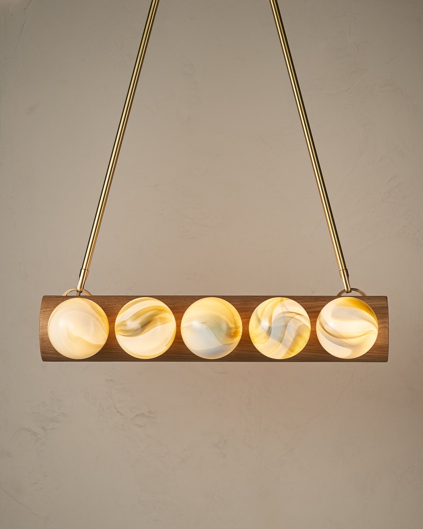 Nina 10-Light Chandelier | Handcrafted Glass and Wood Design 62