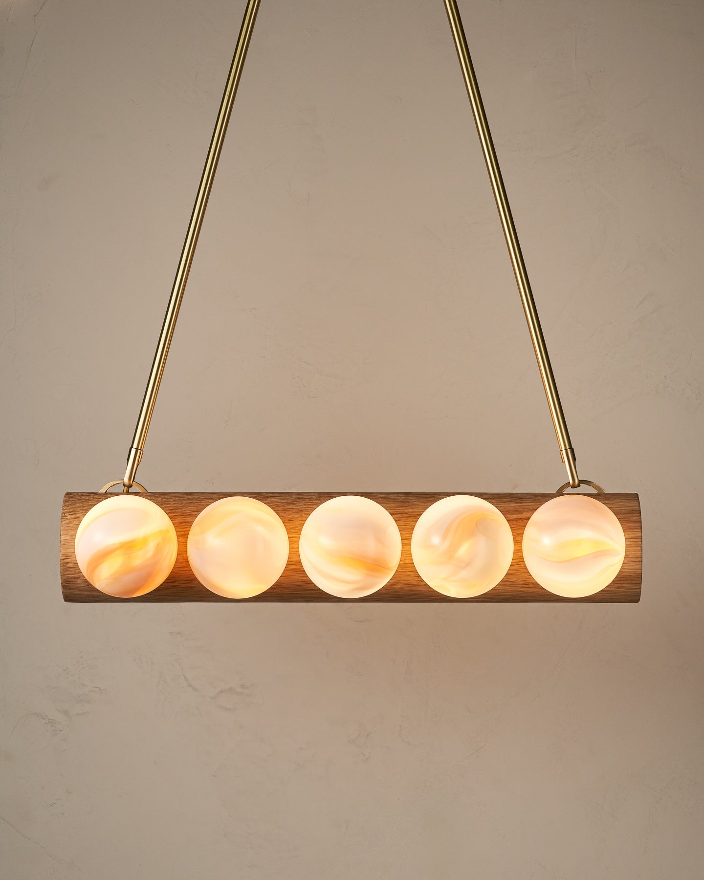 Nina 10-Light Chandelier | Handcrafted Glass and Wood Design 64