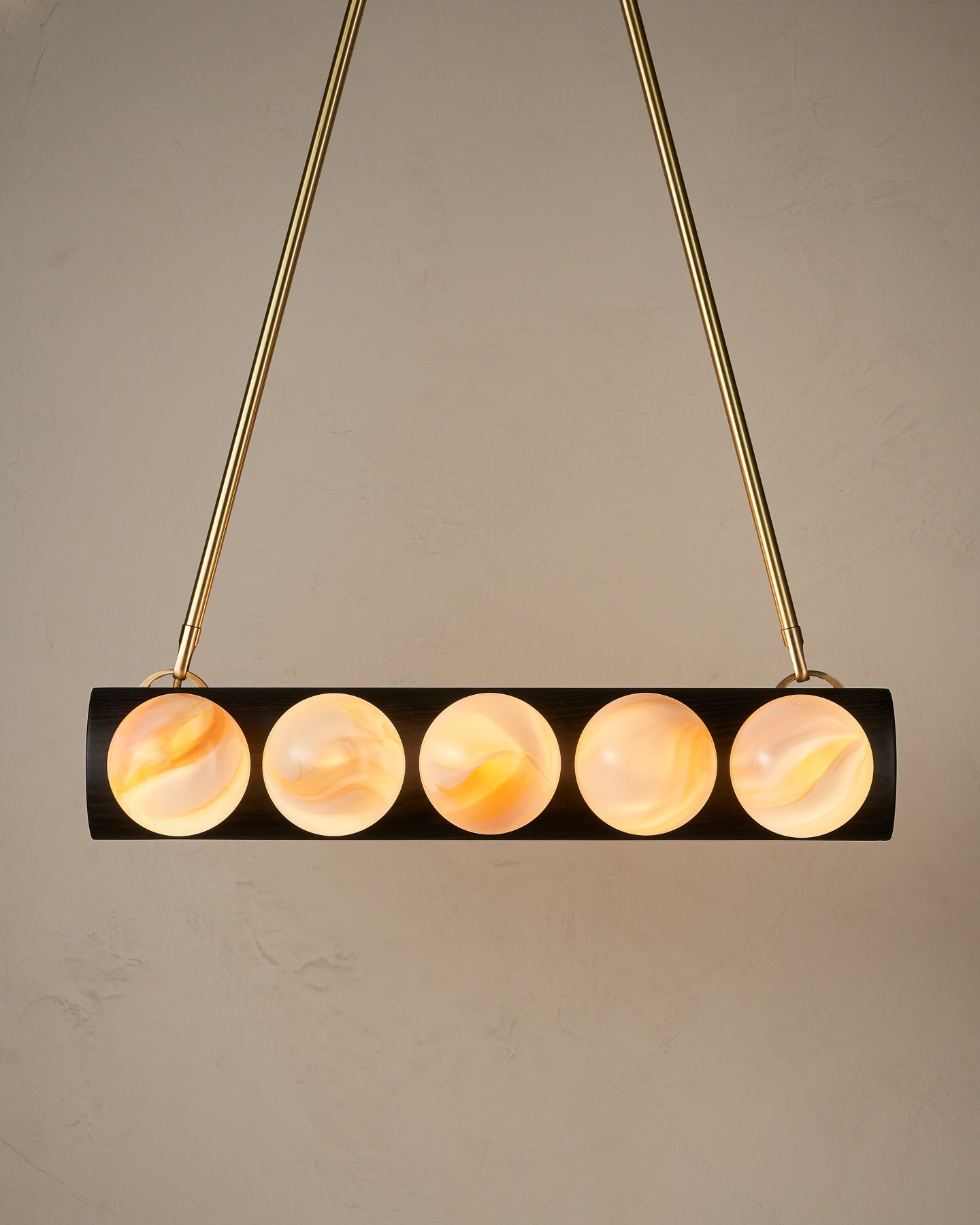 Nina 10-Light Chandelier | Handcrafted Glass and Wood Design 65