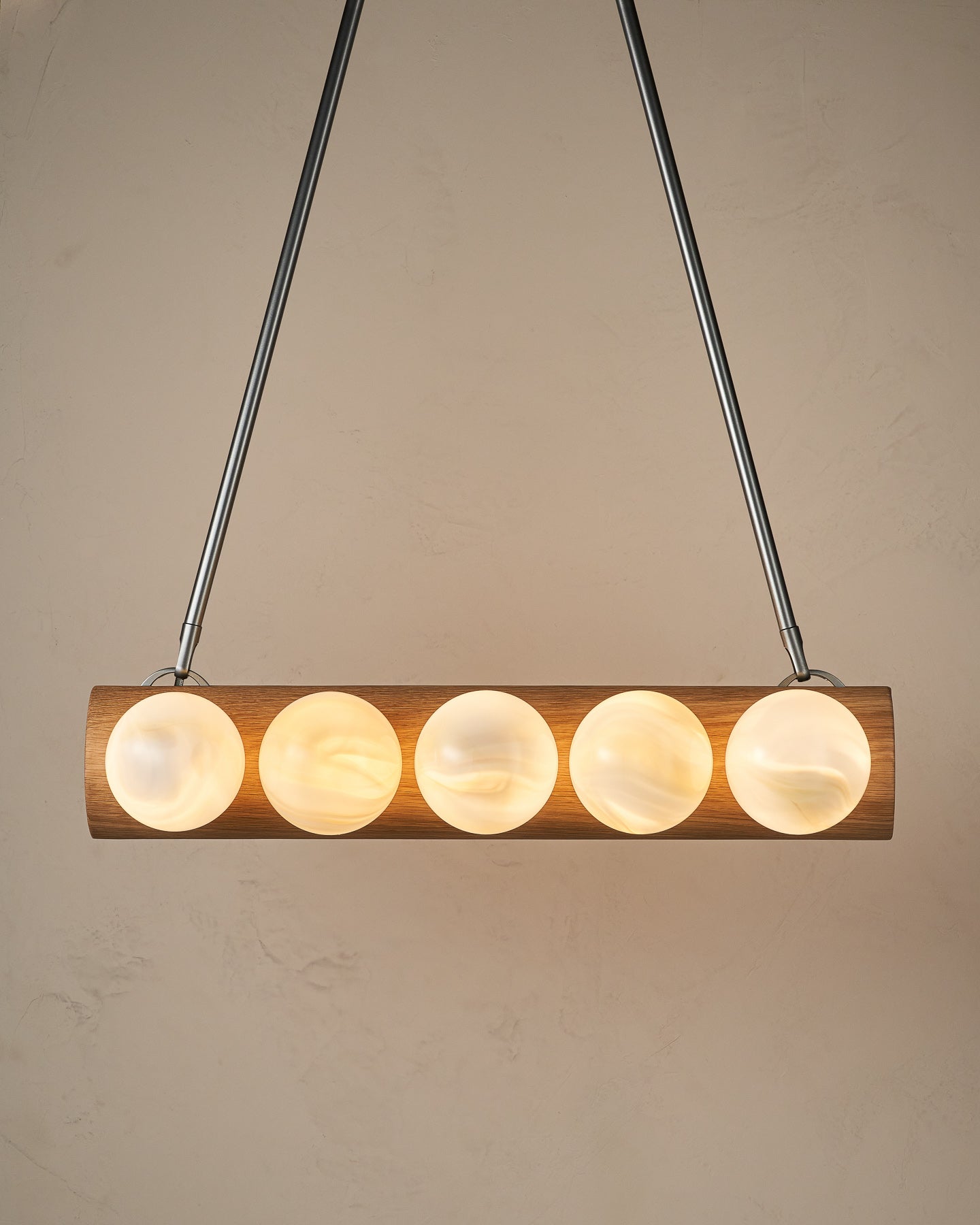 Nina 10-Light Chandelier | Handcrafted Glass and Wood Design 66