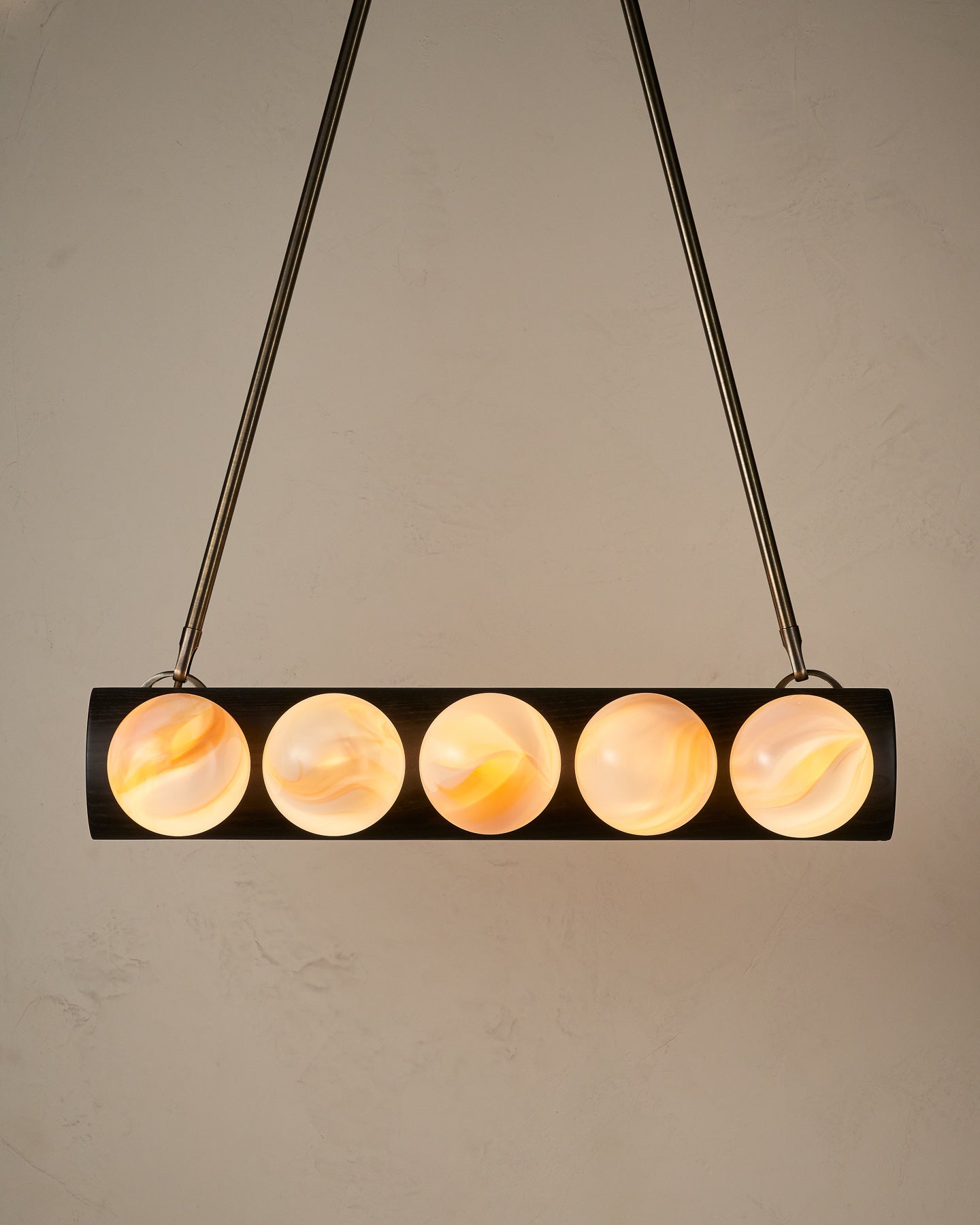 Nina 10-Light Chandelier | Handcrafted Glass and Wood Design 67