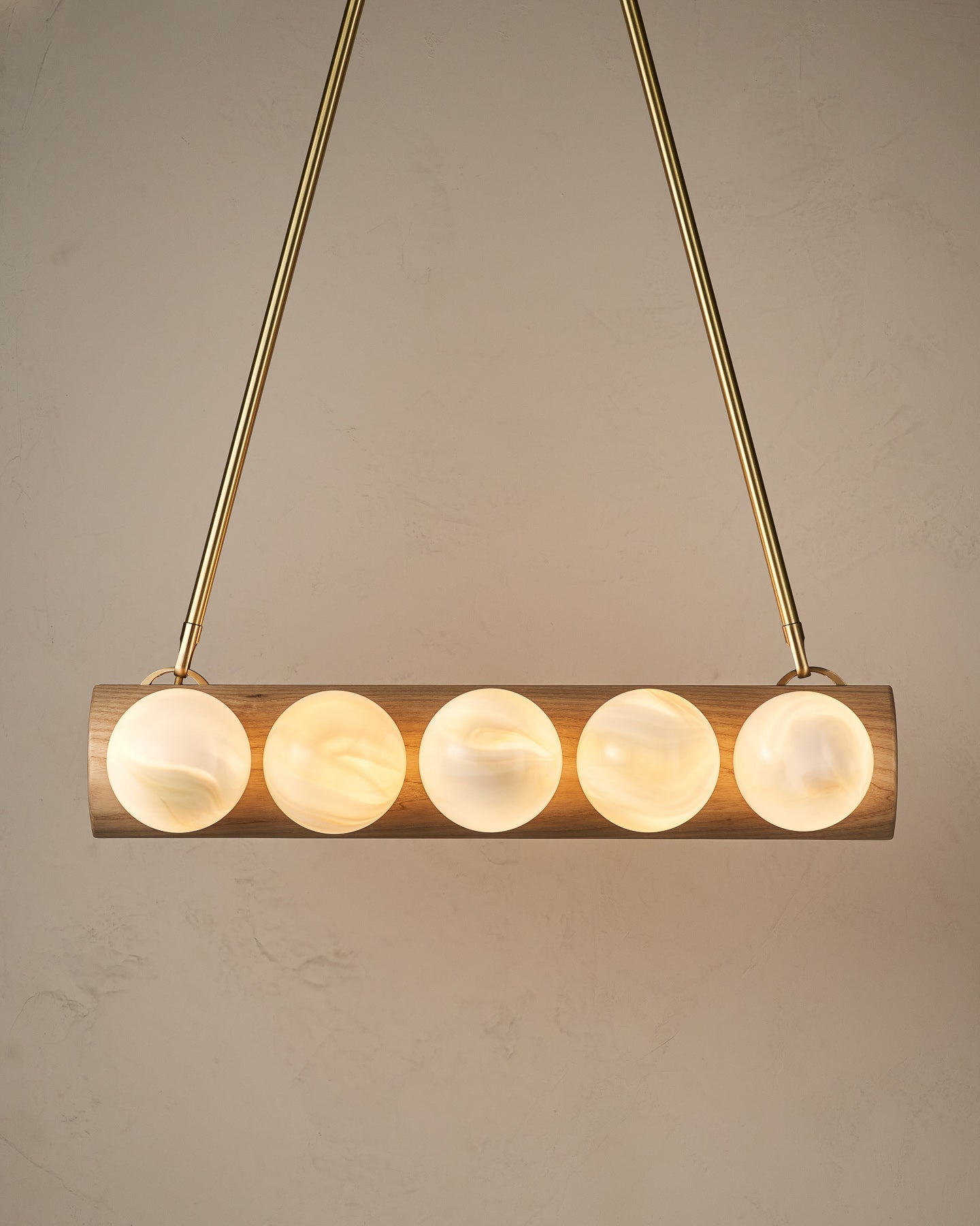 Nina 10-Light Chandelier | Handcrafted Glass and Wood Design 68