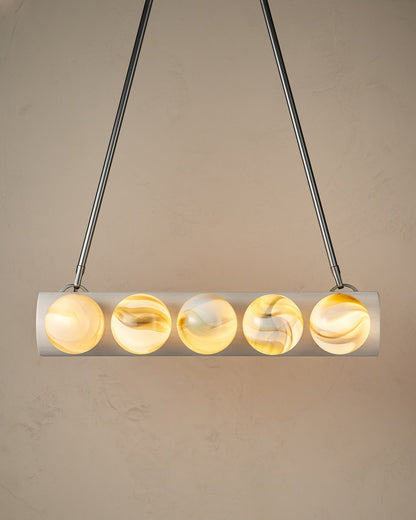 Nina 10-Light Chandelier | Handcrafted Glass and Wood Design 69