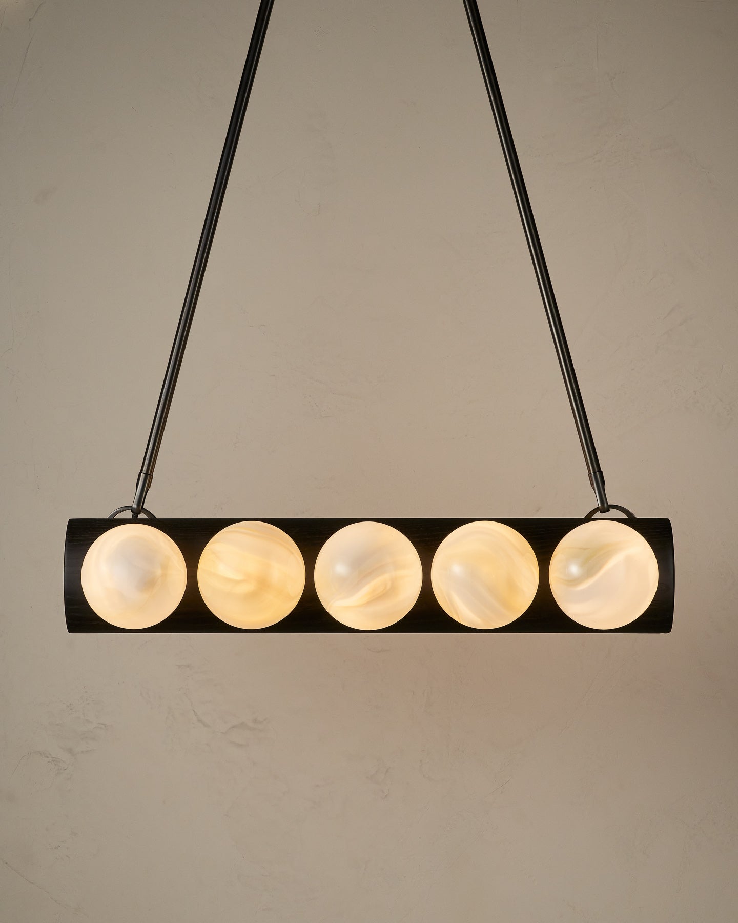 Nina 10-Light Chandelier | Handcrafted Glass and Wood Design 70