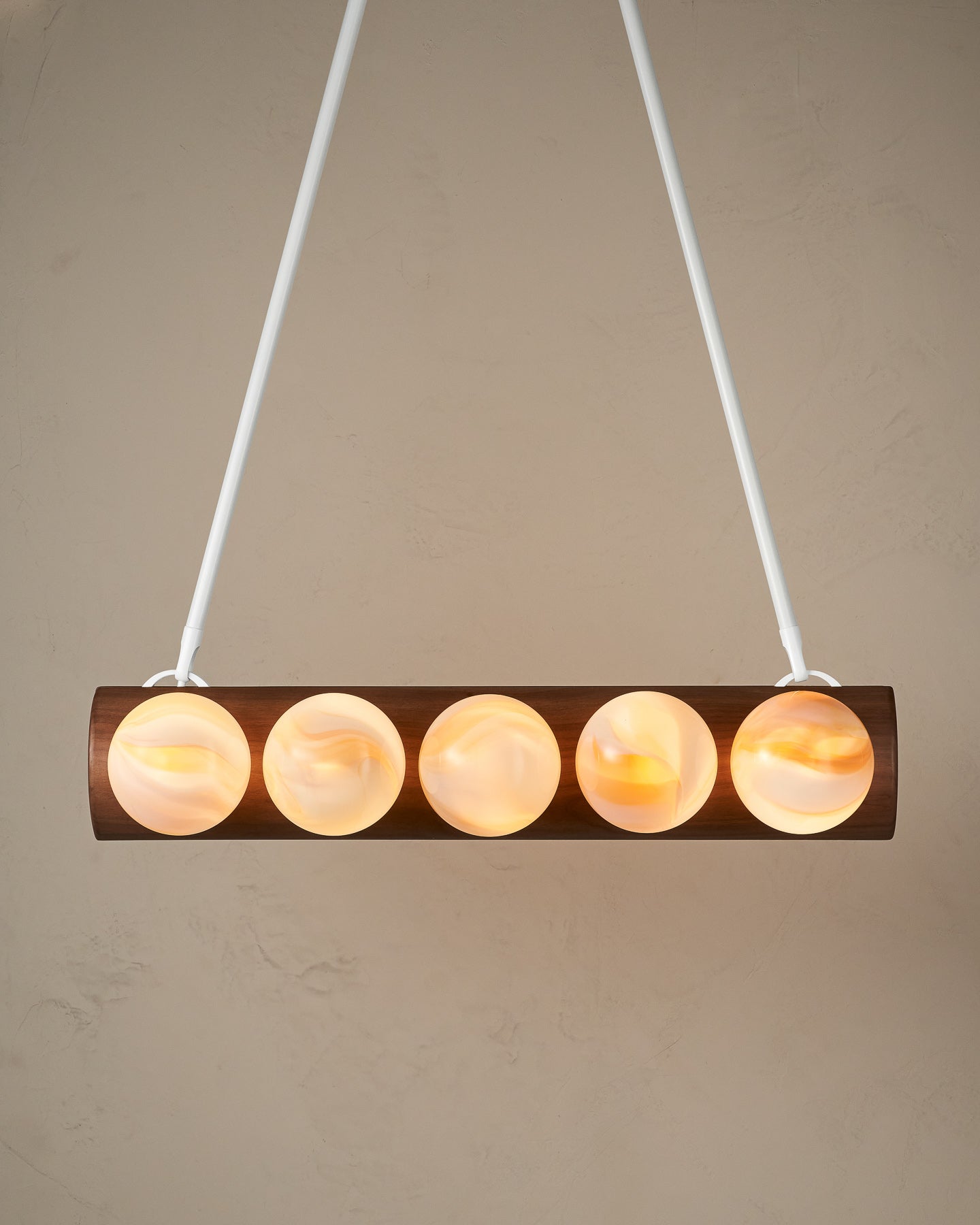 Nina 10-Light Chandelier | Handcrafted Glass and Wood Design 71