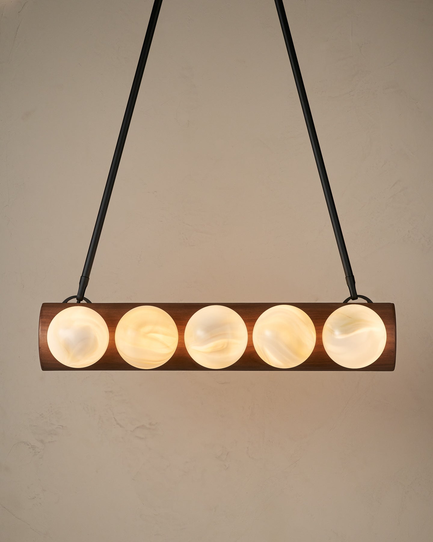 Nina 10-Light Chandelier | Handcrafted Glass and Wood Design 73