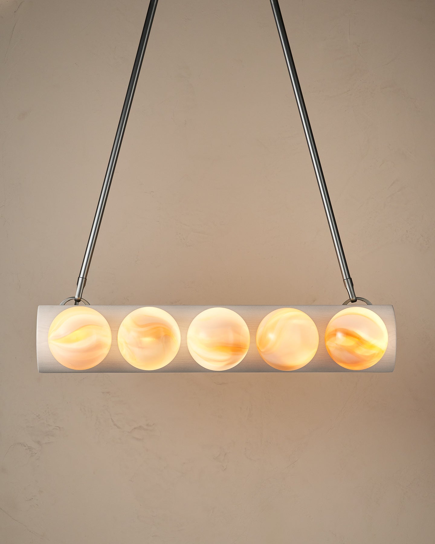 Nina 10-Light Chandelier | Handcrafted Glass and Wood Design 74
