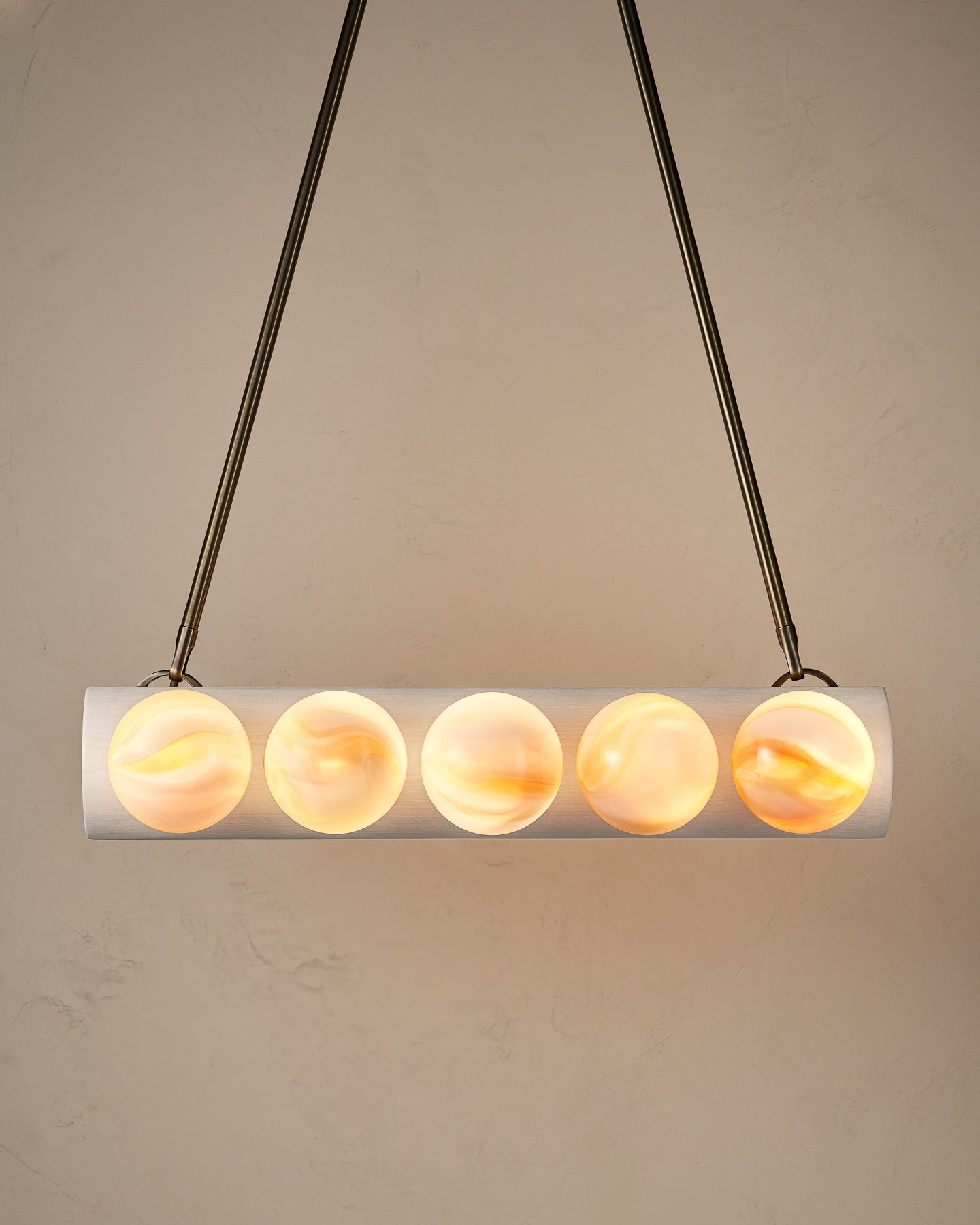 Nina 10-Light Chandelier | Handcrafted Glass and Wood Design 77