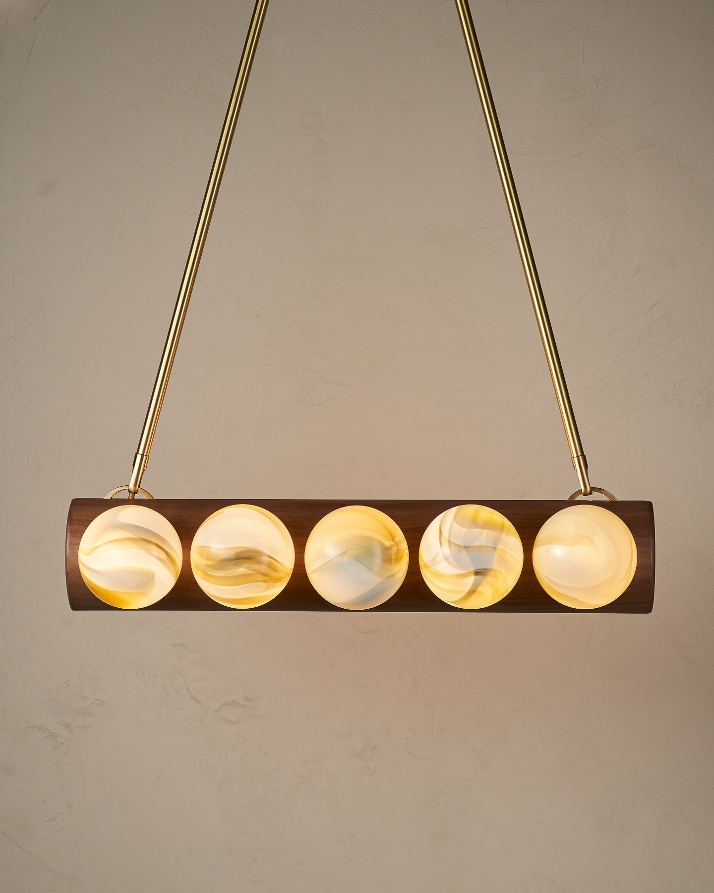 Nina 10-Light Chandelier | Handcrafted Glass and Wood Design 81