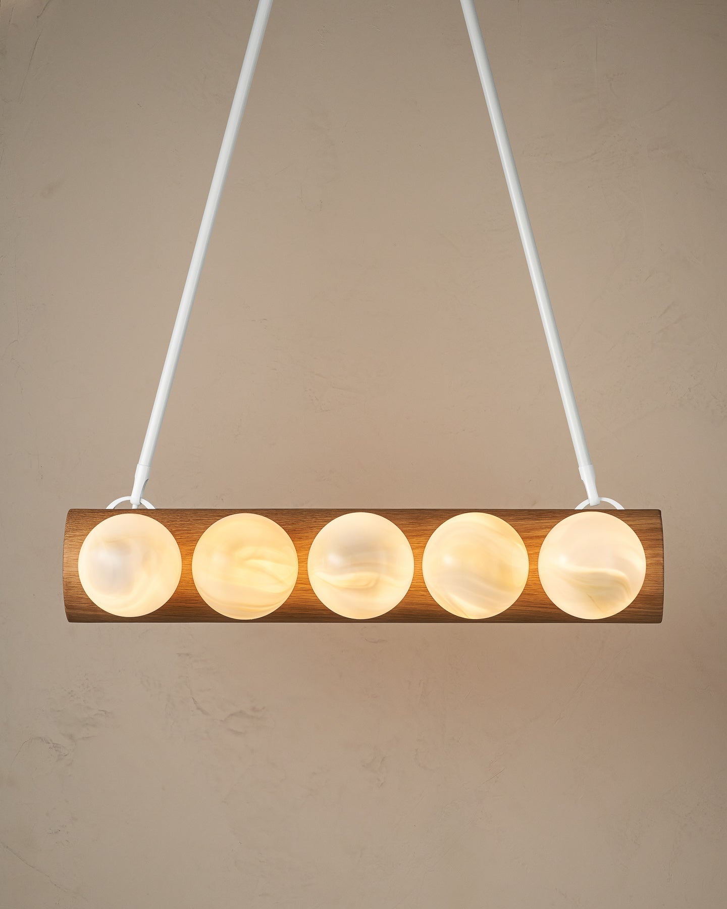 Nina 10-Light Chandelier | Handcrafted Glass and Wood Design 84