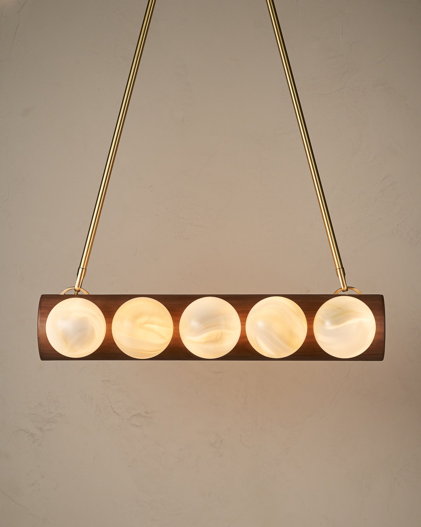 Nina 10-Light Chandelier | Handcrafted Glass and Wood Design 91