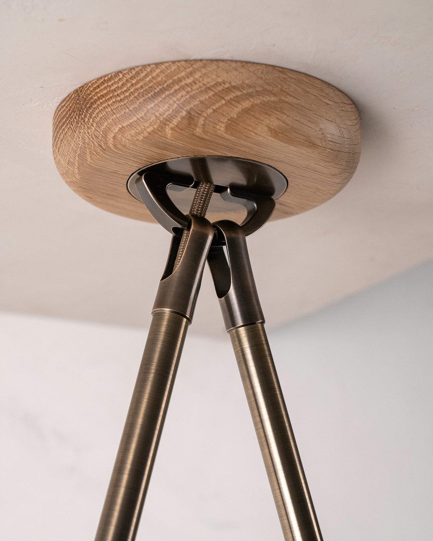 Nina 6-Light Chandelier | Organic Glass Shades, Solid Wood Base 2