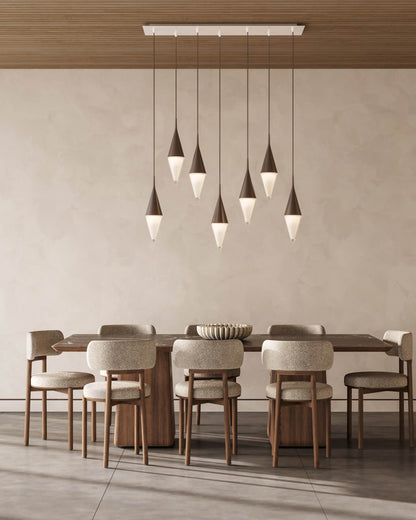 Nina Modern 7-Light Pendant Light | Elegant Glass Design, Ceiling Mount 0